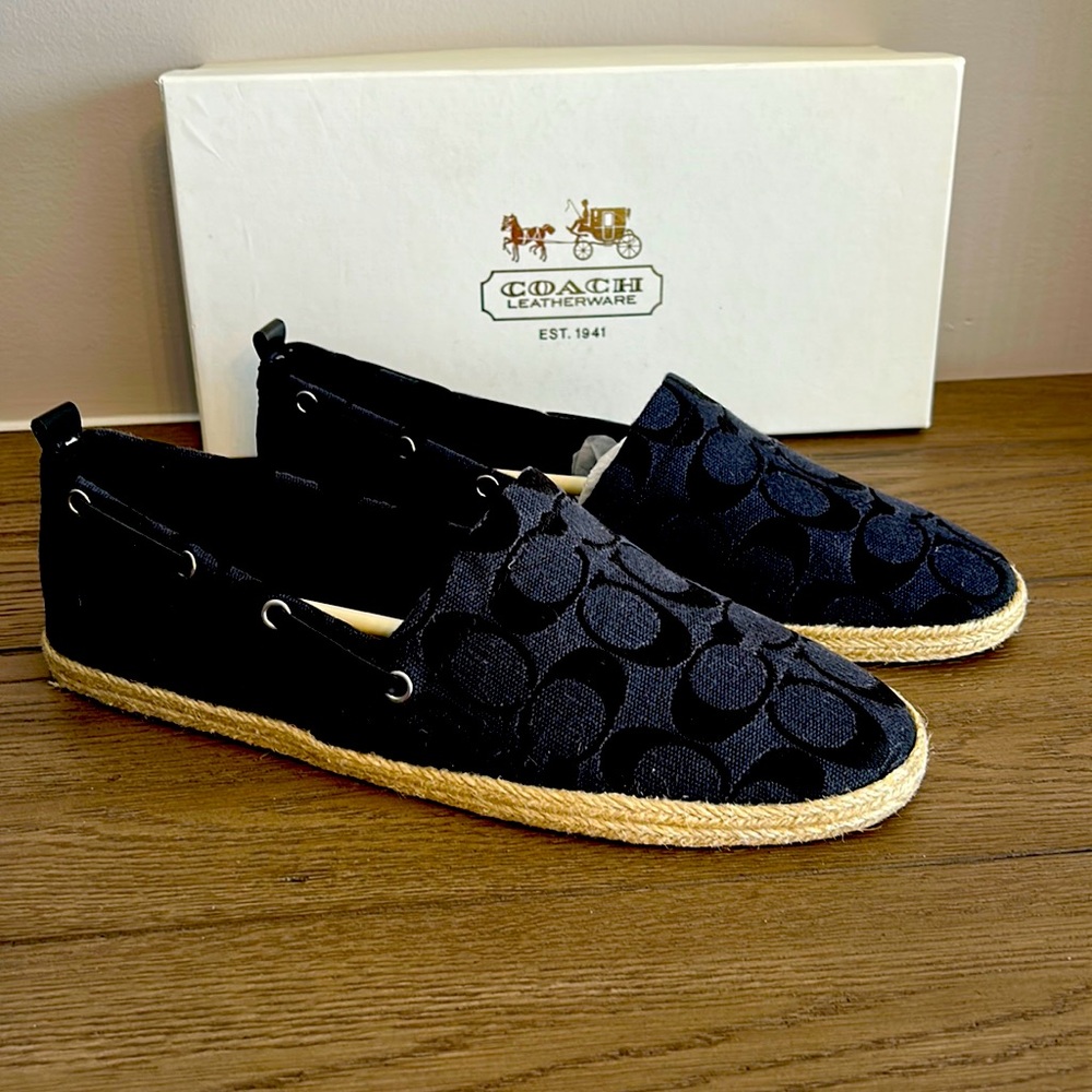 BNIB-Coach OP Monogram Espadrilles